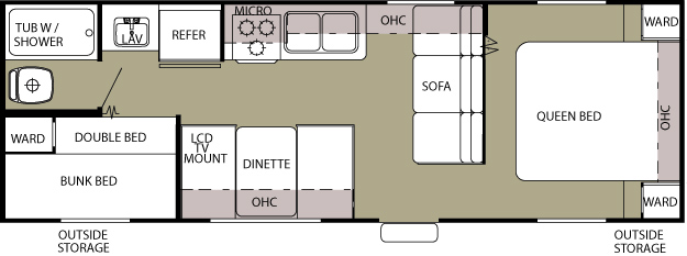 Grey Wolf 26BH floor plan