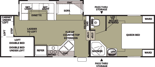 Cherokee Lite 285B floor plan