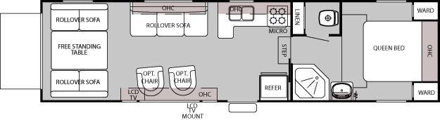 Wolf Pack Toy Hauler 295WP floor plan