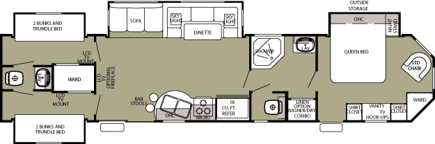 Cherokee Park Model 39H floor plan