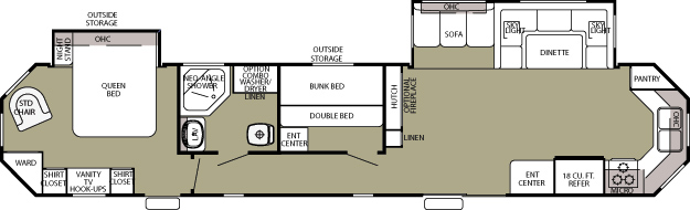 Cherokee Park Model 39KB floor plan